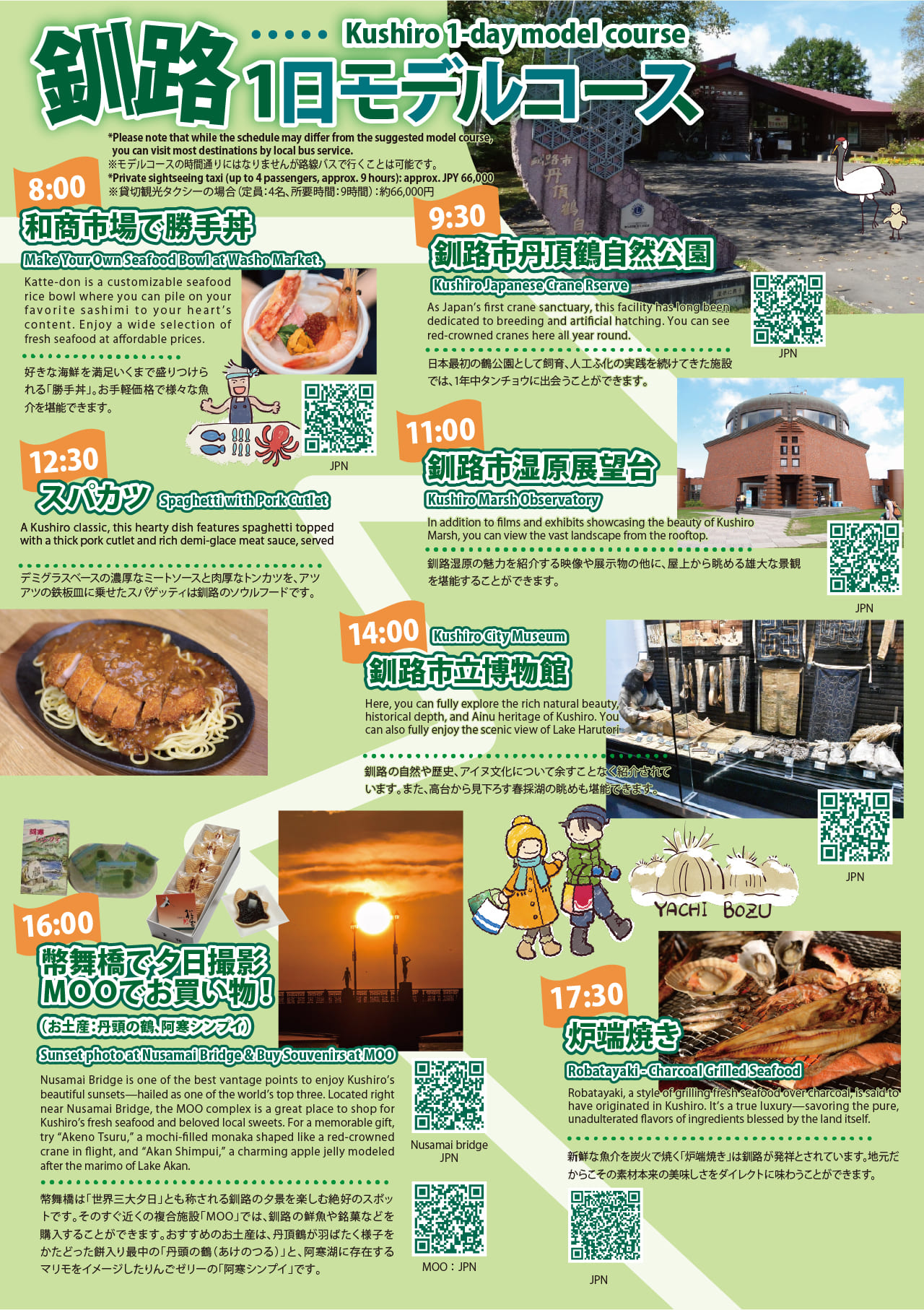 釧路 1日モデルコース